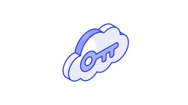 Bulut, bulut erişiminin izometrik animasyon simgesine sahip anahtar gösterim kavramına sahiptir