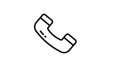 Olay için kişi telefonunu gösteren doğrusal bir canlandırma simgesi