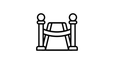 Kırmızı halıyı doğrusal olarak gösteren inanılmaz bir canlandırma simgesi