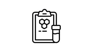 Ayrıntılı laboratuvar raporlarını gösteren doğrusal bir canlandırma simgesi