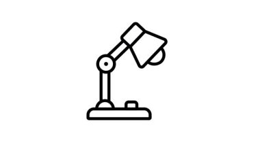 Çalışma masası lambasının taslak biçimli canlandırma simgesini düzenlemek kolay