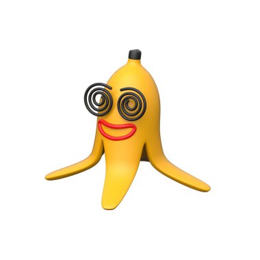 Muz kabuğunu gösteren 3D biçim simgemizi kontrol et