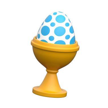 Paskalya yumurtası yeniden doğuşu ve kutlamayı sembolize eden 3 boyutlu bir kutlamaya yerleştirildi.