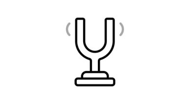 Ayarlama çatalının doğrusal canlandırılmış simgesini indirmek kolay