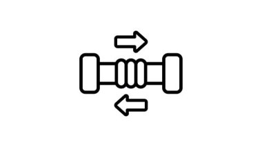 Gerilim kuvvetinin taslak biçimli canlandırılmış simgesini kullanmaya hazır