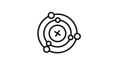 Yörüngenin kullanışlı bir çizgi biçimi canlandırılmış simgesi