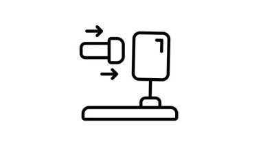 Eylem yasası canlandırılmış simge çizgi biçiminde yaratıcı olarak tasarlandı