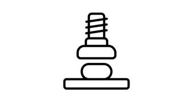 Bu kullanışlı satır biçimi canlandırılmış hidrolik baskı simgesini tut