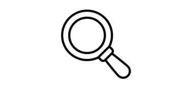 Bitcoin arama büyütecinin bu ana hatlı canlandırma simgesini al