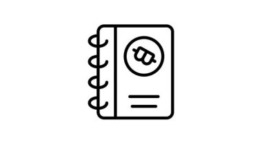 Bitcoin defter kitabının kişiselleştirilebilir ana hatları simgesi