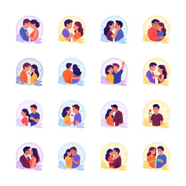 Ellerinizi aşk ve romantizmin bu muhteşem düz gösterimine koyun.