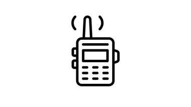 Modern tasarım tarzında bu muhteşem telsiz ikonunu alın.