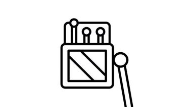 Bu kibrit kutusunun premium canlandırılmış simgesini modayı biçiminde indir