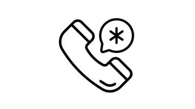 Davet çağrısının iyi hazırlanmış doğrusal canlandırılmış simgesi