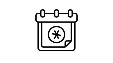 Tıbbi atamayı gösteren modern doğrusal bir canlandırma simgesi