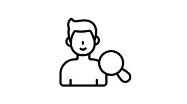 Hastayı satır biçiminde dizayn edilmiş büyütücü, canlandırılmış simge ile kontrol et