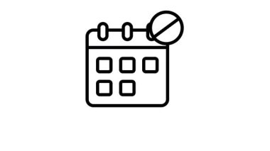 Premium satır canlandırılmış ilaç hatırlatıcı takvimi simgesi indir