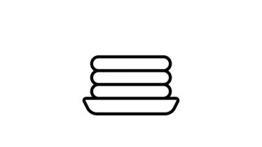 Üzerinde krep olan kişiselleştirilebilir bir çizgi biçiminde canlandırılmış simge