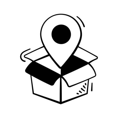 Paket konumunun bu inanılmaz karalama biçimi simgesini indir