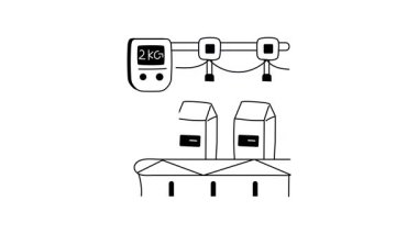 Süt doldurma makinesinin şu muhteşem animasyon ikonuna bir bakın.