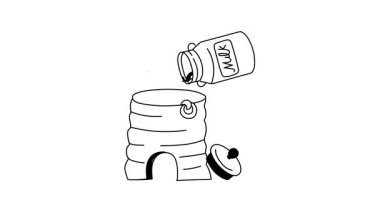 Tereyağı üretiminin bu özel animasyon ikonuna bakın.