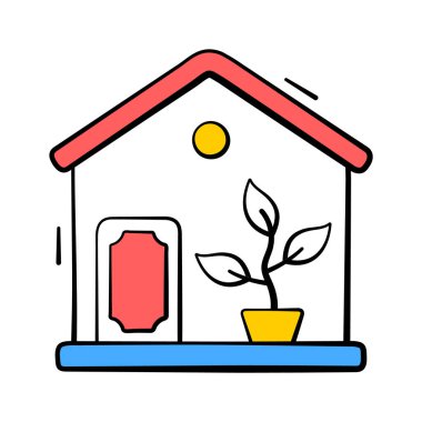 Şu yaratıcı karalama ikonuna bir bakın, modern vektör.