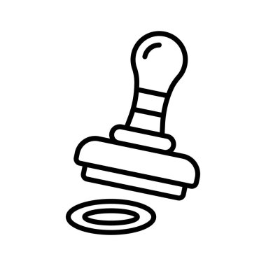 İyi tasarlanmış plastik damga ikonu, modaya uygun premium tarzı