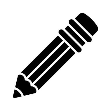 Yazı, çizim ve okulun temel ihtiyaçlarını temsil eden kalın bir kalem simgesi