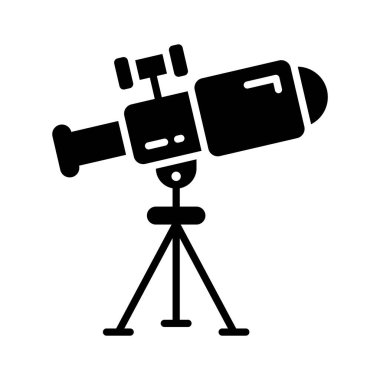 Astronomi teleskobu simgesi, uzay çalışması ve keşif