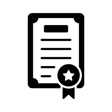 Modern stilde sertifikanın iyi tasarlanmış sembolü