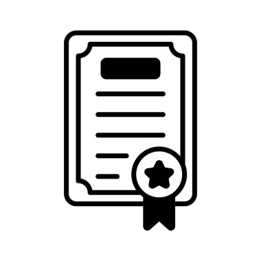 Modern stilde sertifikanın iyi tasarlanmış sembolü