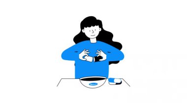 Bu elin çizdiği DNA iplikçiklerinin animasyonuna bir bakın.