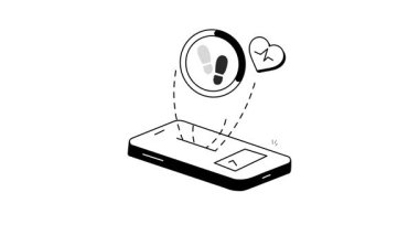 Adımları izlemek ve günlük fitness etkinliğini izlemek için aygıt