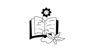 Kişisel bakım ve yansıma günlüğünü sembolize eden çiçeklerle dolu açık bir kitap