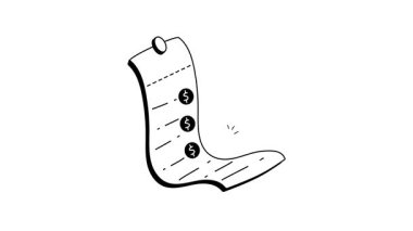 Ellerinizi modern tarzda alışveriş makbuzunun bu muhteşem animasyonuna koyun.