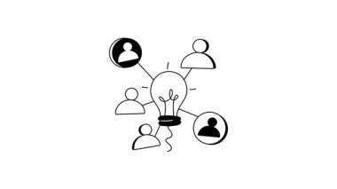 İnsanları birbirine bağlayan, ilişkilerde işbirlikçi düşünceyi sembolize eden bir ampul.