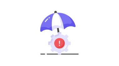 Modern tasarım tarzında risk yönetiminin bu göz alıcı vektör animasyonunu kontrol edin