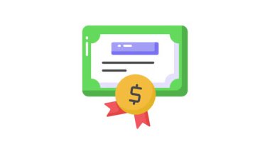 İşletme sertifikasının bu dikkatlice tasarlanmış simge animasyonunu, işletme dereceli vektör animasyonunu ele alın.