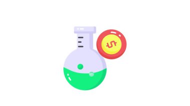 Finansal araştırmaların konsept vektör animasyonunu gösteren mataralı dolar