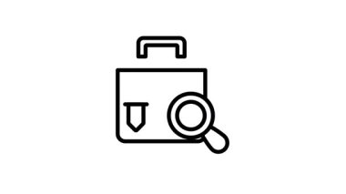 İşe alım sürecinin basit bir simgesi, iş ve işe alım uygulamaları için ideal.