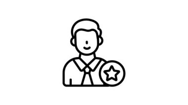 İşe alım sürecinin basit bir simgesi, iş ve işe alım uygulamaları için ideal.