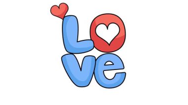 Sevgi ve sevginin cesur ve renkli bir temsili.
