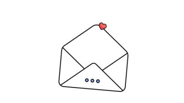 İçinde para olan bir zarf, geleneksel bir düğün hediyesi.