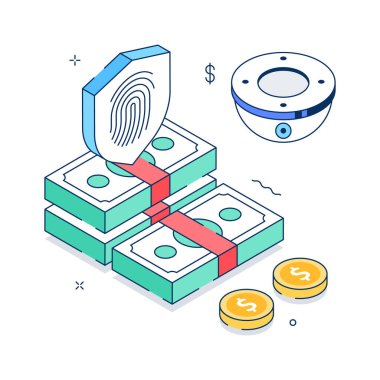 Mali güvencenin izometrik bir gösterimi, güvenli ödeme