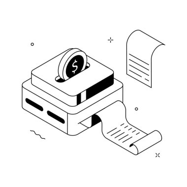 Ellerinizi ödeme makbuzunun bu yaratıcı illüstrasyonuna koyun.