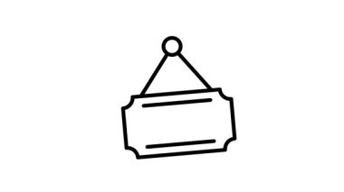 Modern biçimdeki canlandırılmış simge tasarımını aç, vektör kullanmaya hazır