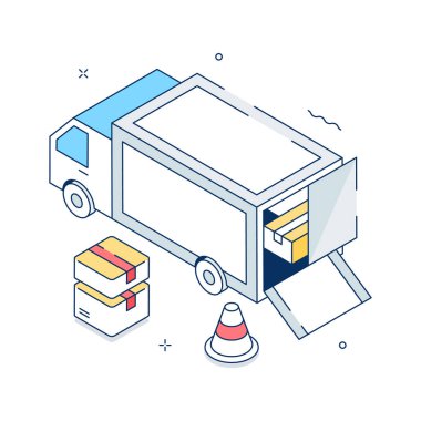 Bu yaratıcı olarak tasarlanmış konteynır yüklemesinin inanılmaz illüstrasyonunu kontrol edin