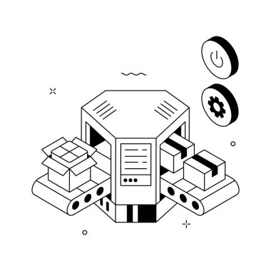 Bu yaratıcı tasarlanmış fabrika otomasyonunun inanılmaz illüstrasyonunu yakalayın