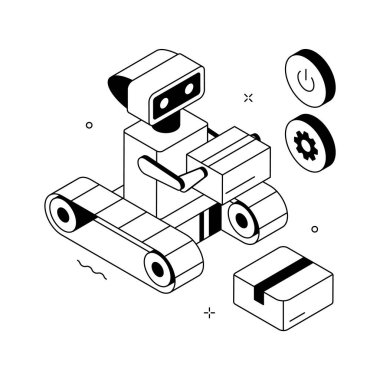 Robot teslimatı, otomatik ve yapay zeka destekli lojistik taşımacılığı gösteriyor