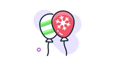 Balon demetini gösteren düz çizgili canlandırma simgesi kullanmaya hazır